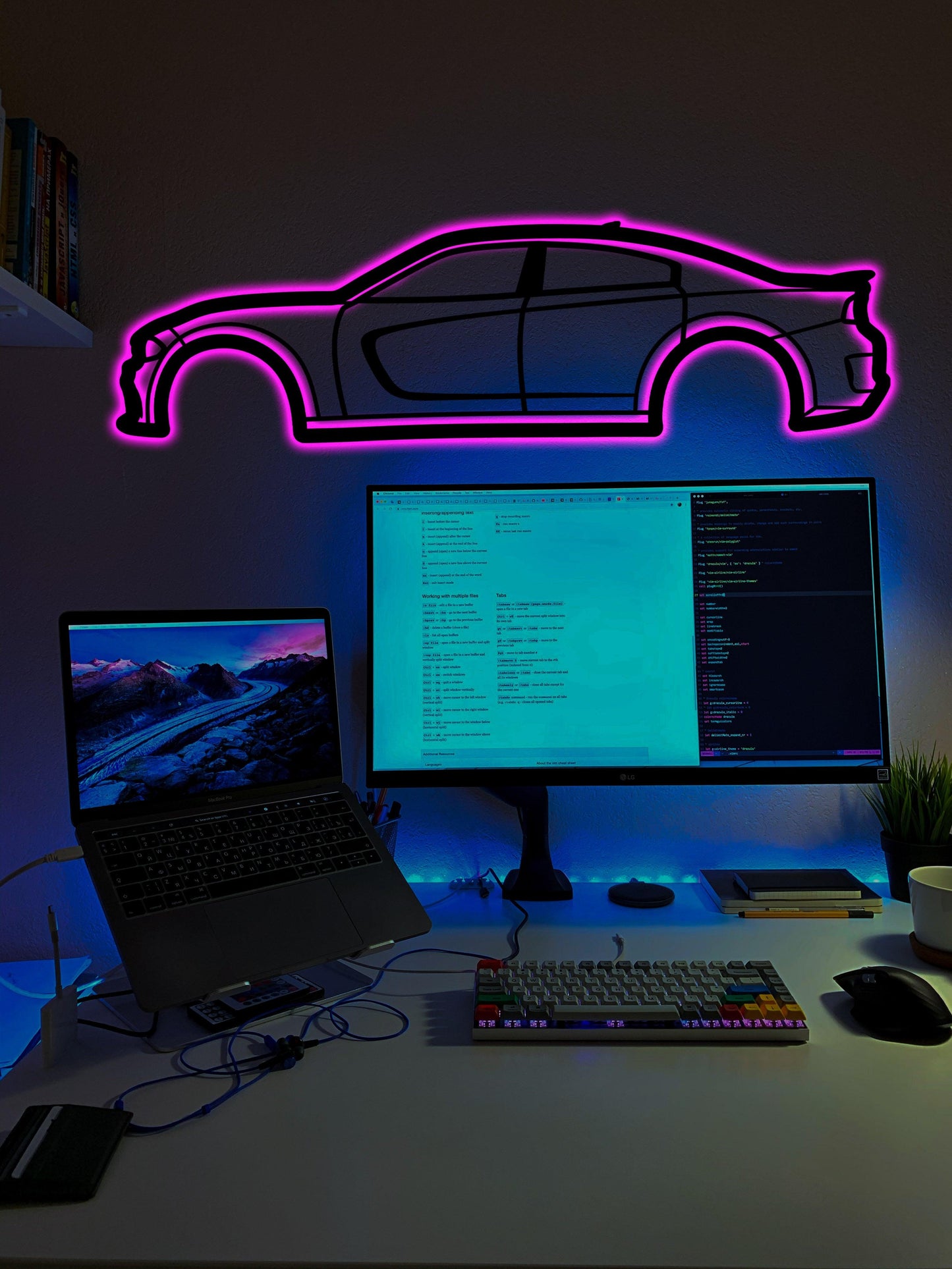 Dodge Charger Scat Pack 2022 Metal Wall Car Wall Art With Neon Light - Artifay Decor