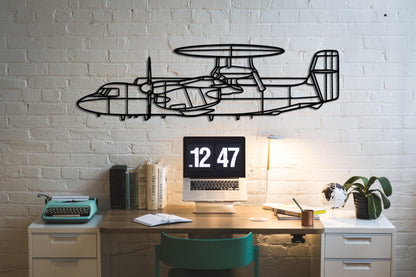 E-2 Hawkeye Metal Aircraft Wall Art - Artifay Decor