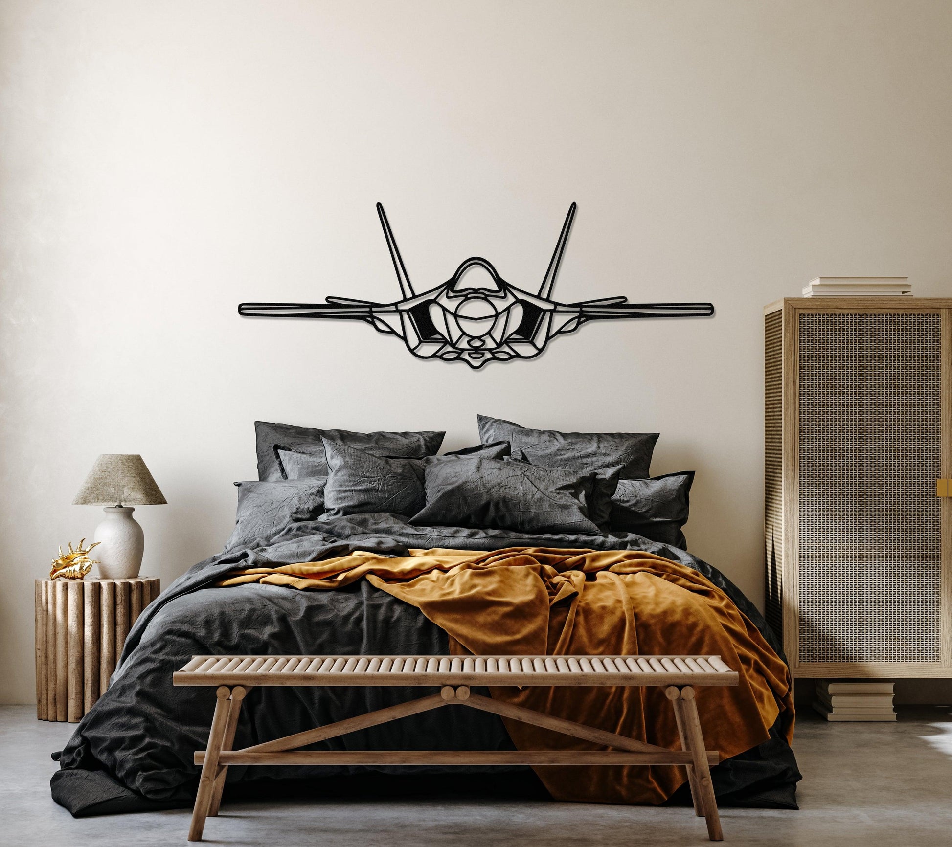 F-35 Metal Aircraft Wall Art - Artifay Decor