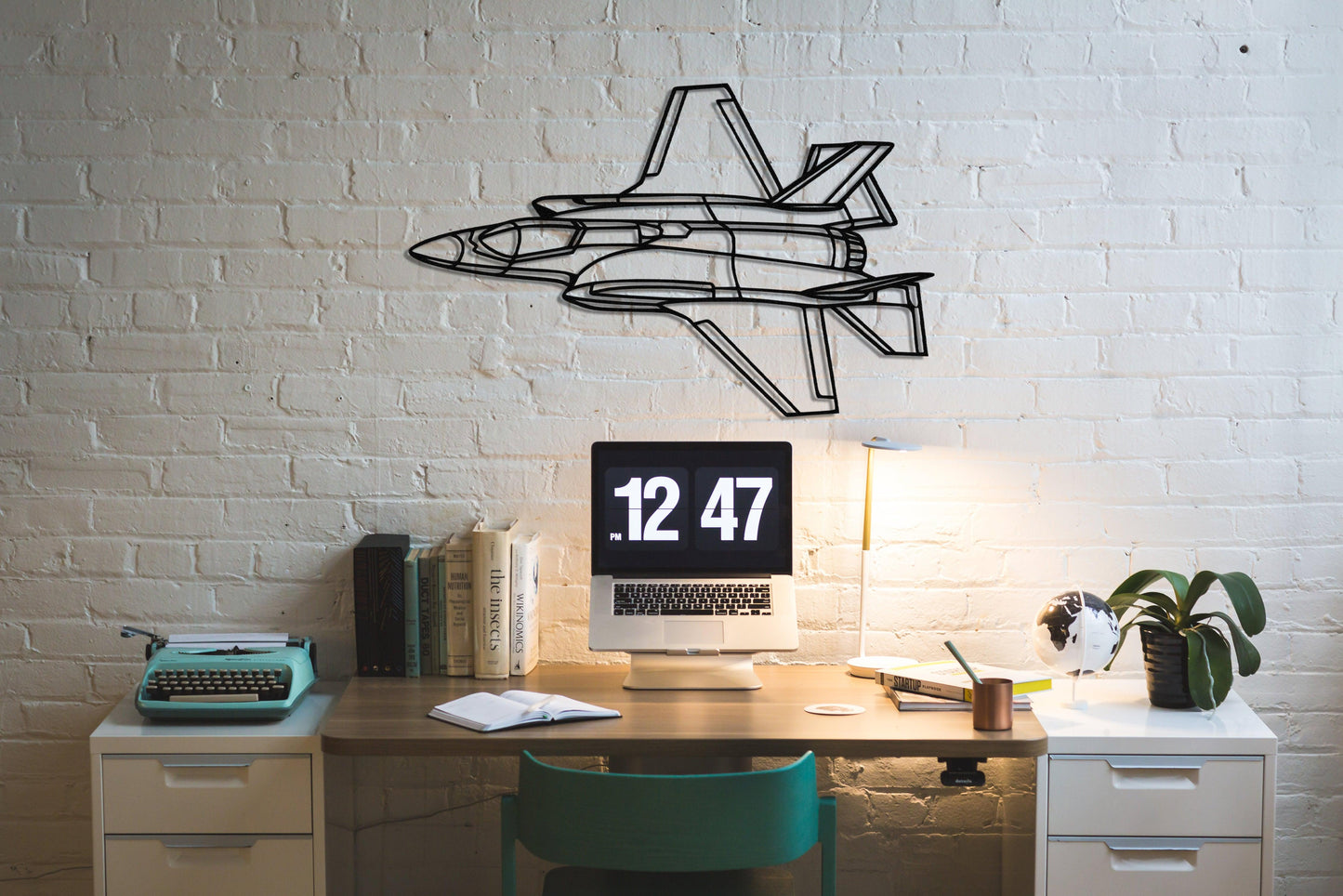 F35 Lightning Metal Aircraft Wall Art - Artifay Decor