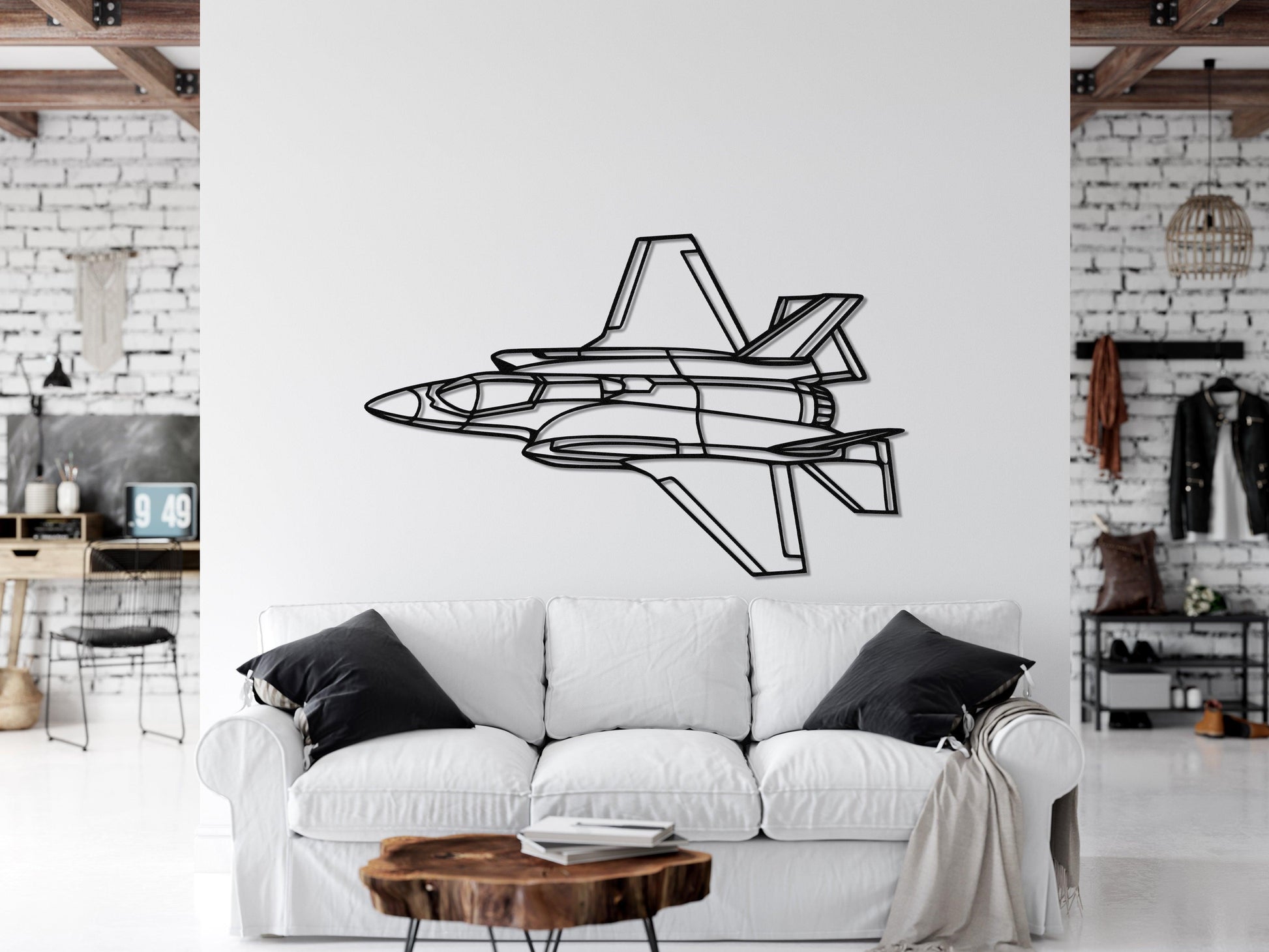 F35 Lightning Metal Aircraft Wall Art - Artifay Decor