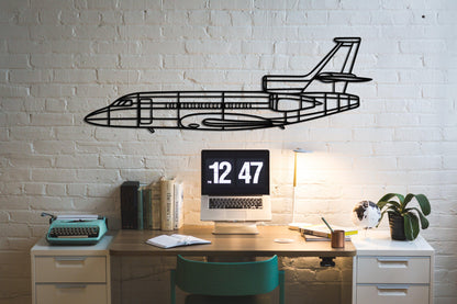 Falcon 900 EX Metal Aircraft Wall Art - Artifay Decor