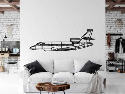 Falcon 900 EX Metal Aircraft Wall Art - Artifay Decor