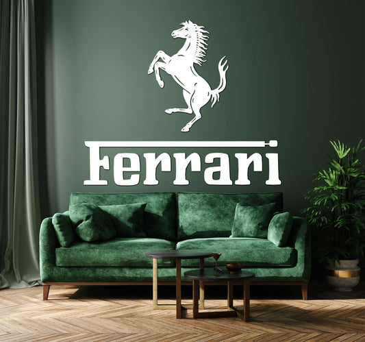 Ferrari Metal Car Emblem - Artifay Decor