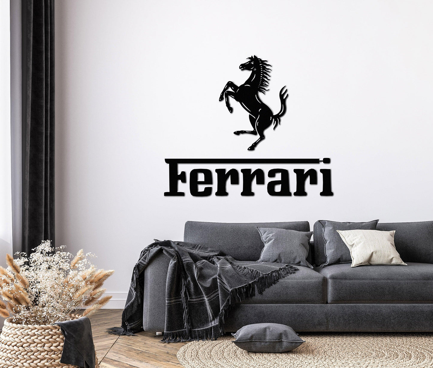 Ferrari Metal Car Emblem - Artifay Decor