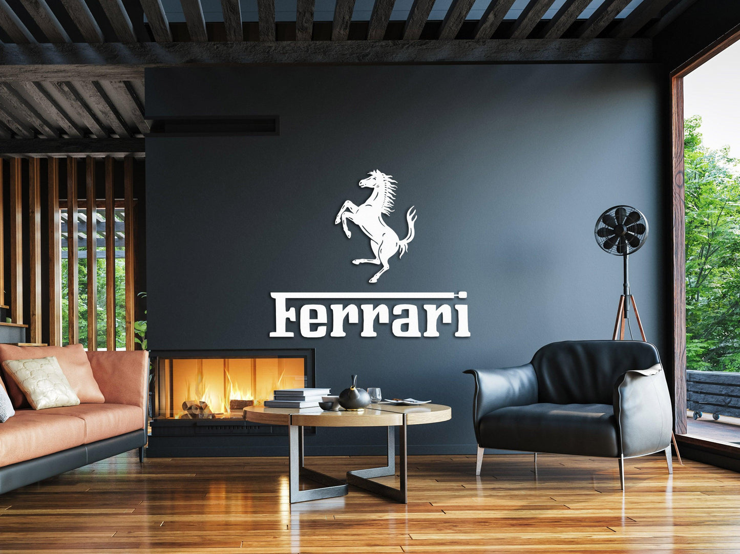 Ferrari Metal Car Emblem - Artifay Decor