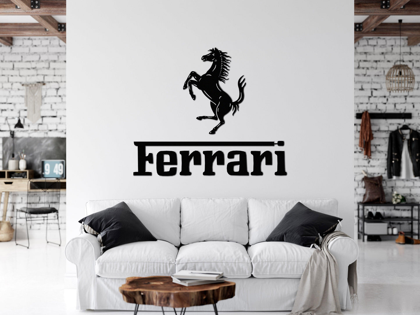 Ferrari Metal Car Emblem - Artifay Decor