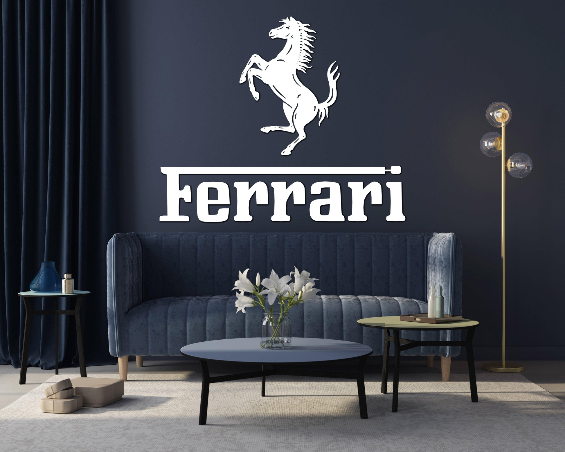 Ferrari Metal Car Emblem - Artifay Decor