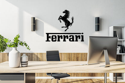 Ferrari Metal Car Emblem - Artifay Decor