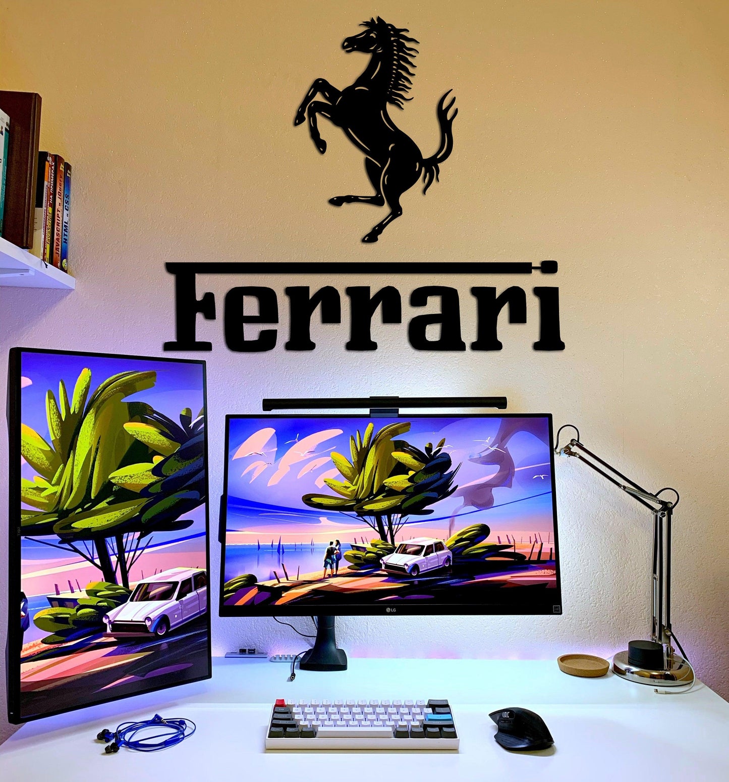 Ferrari Metal Car Emblem - Artifay Decor