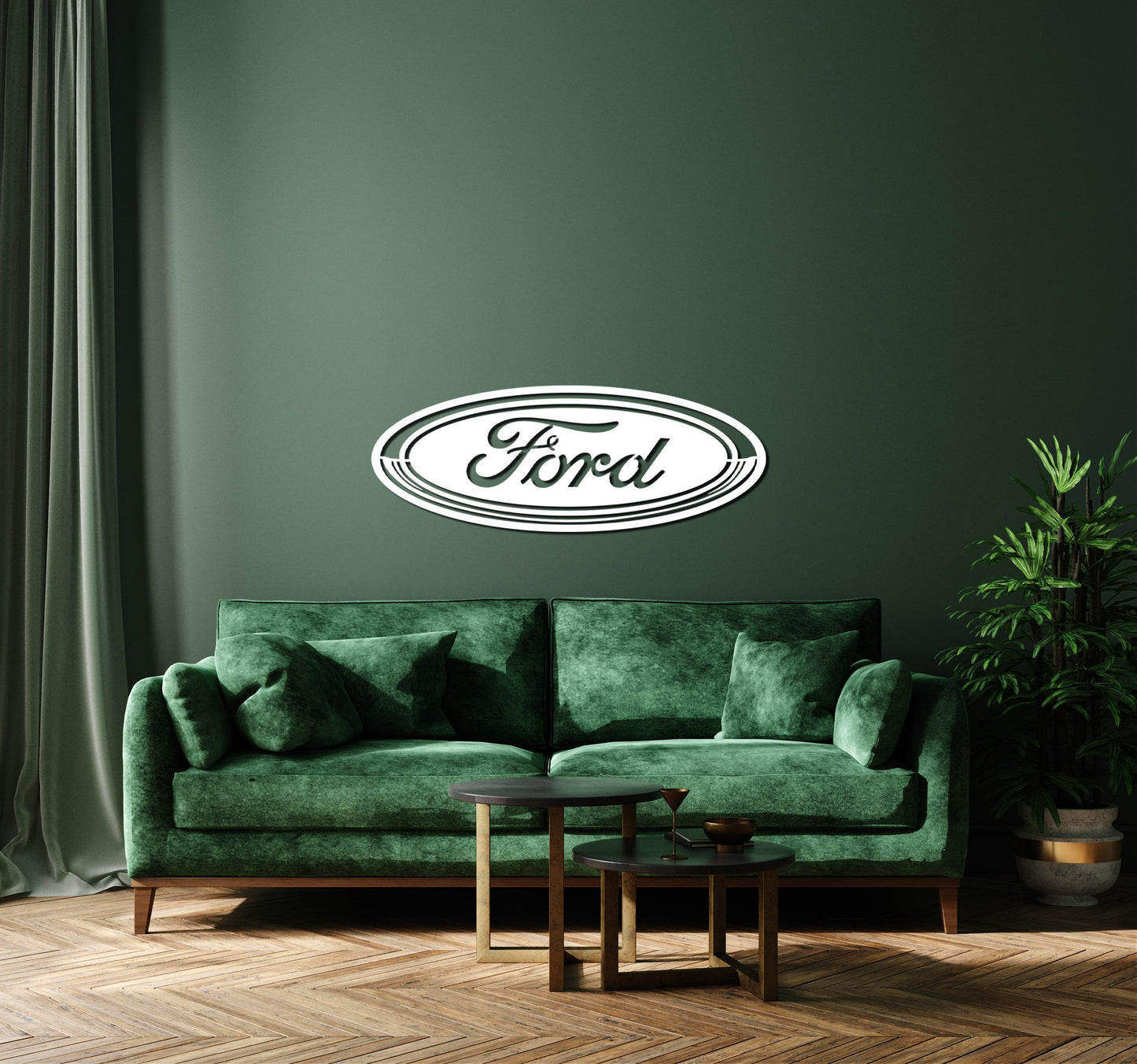 Ford Metal Car Emblem - Artifay Decor