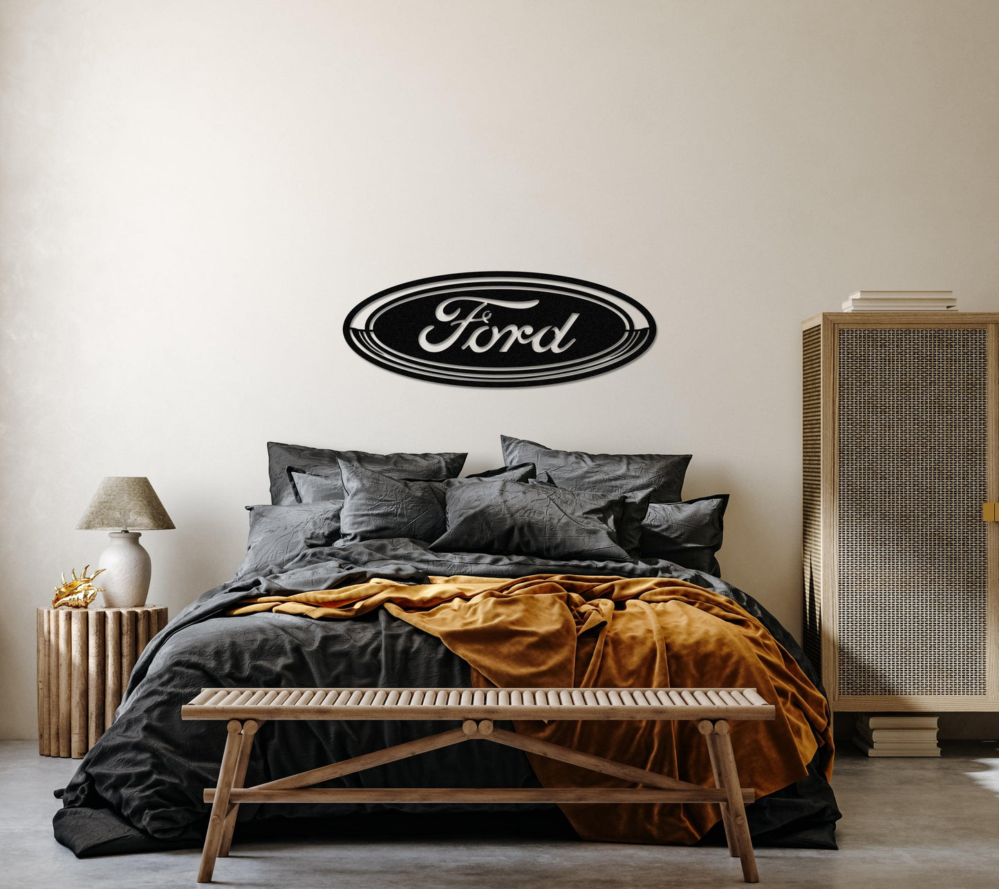 Ford Metal Car Emblem - Artifay Decor