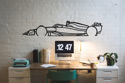 Formula 1 Car Metal Silhouette Wall Art - Artifay Decor