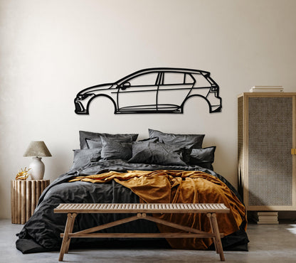 Golf GTI Silhouette Metal Car Wall Art - Artifay Decor