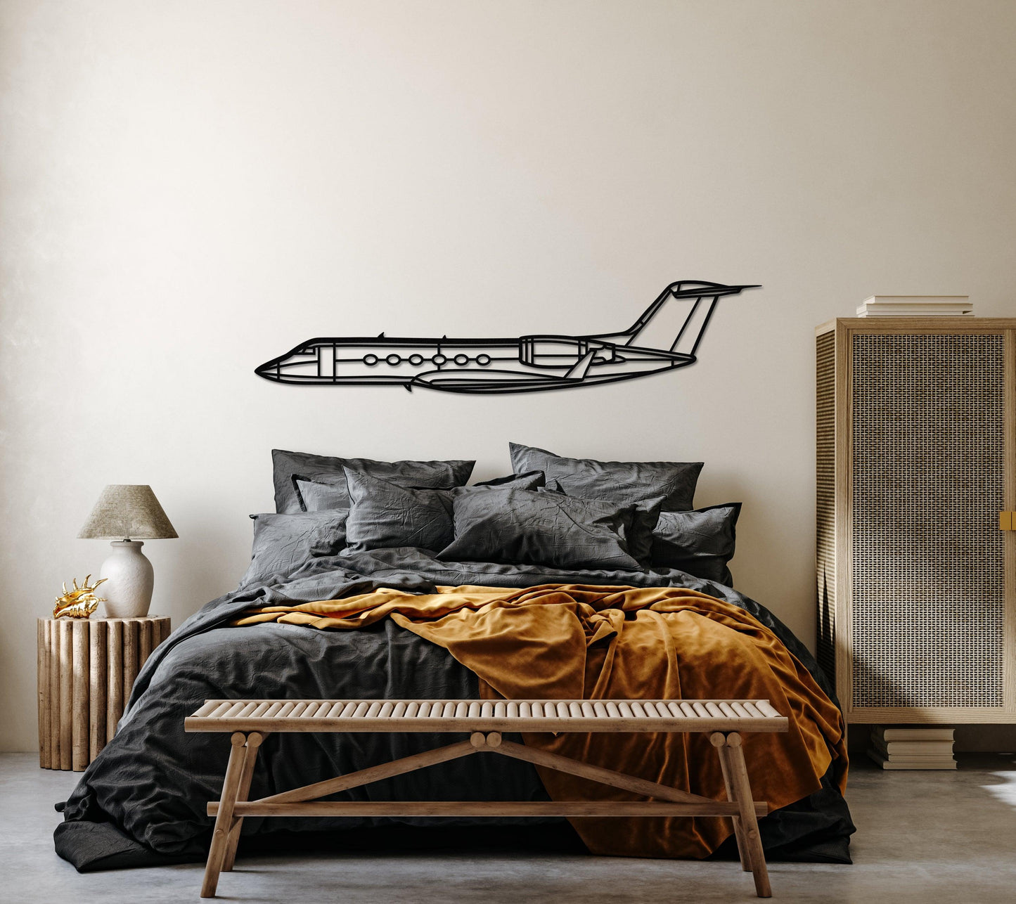 Gufstream GIV Aircraft Metal Wall Art - Artifay Decor