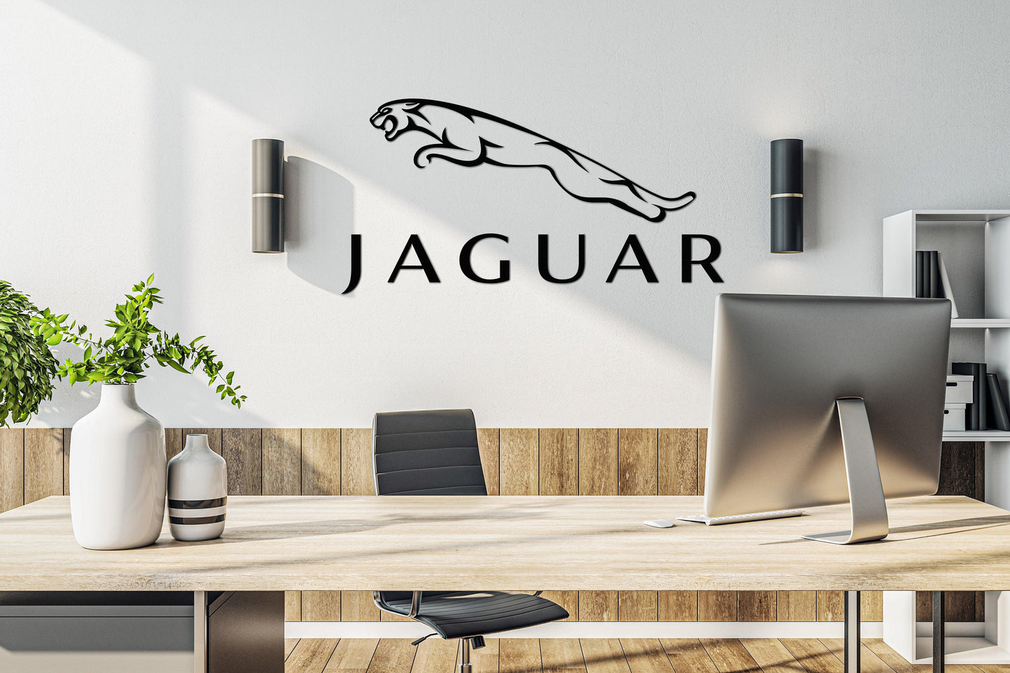 Jaguar Metal Car Emblem - Artifay Decor