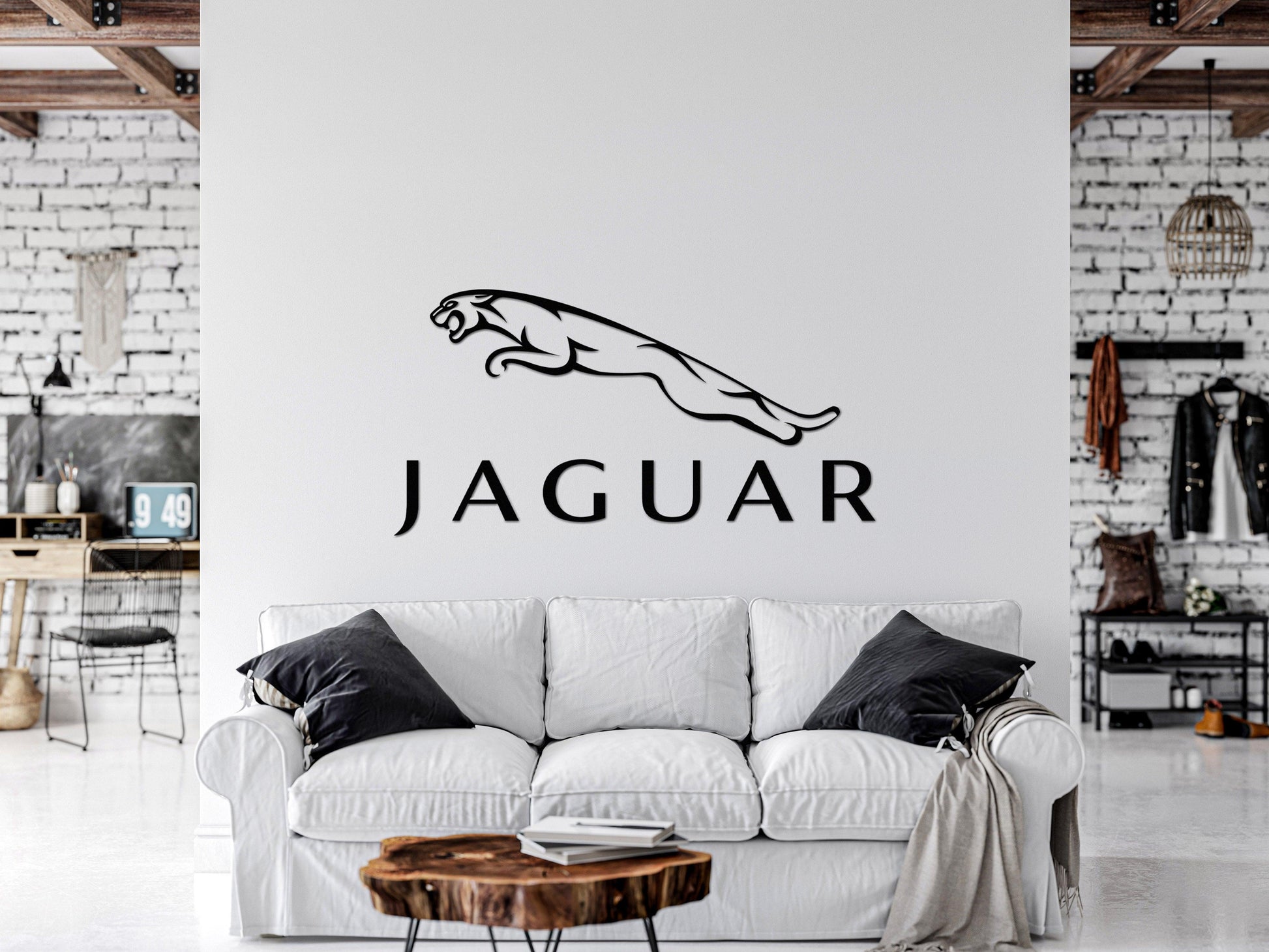 Jaguar Metal Car Emblem - Artifay Decor