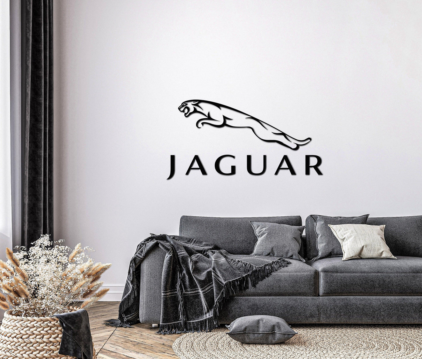 Jaguar Metal Car Emblem - Artifay Decor