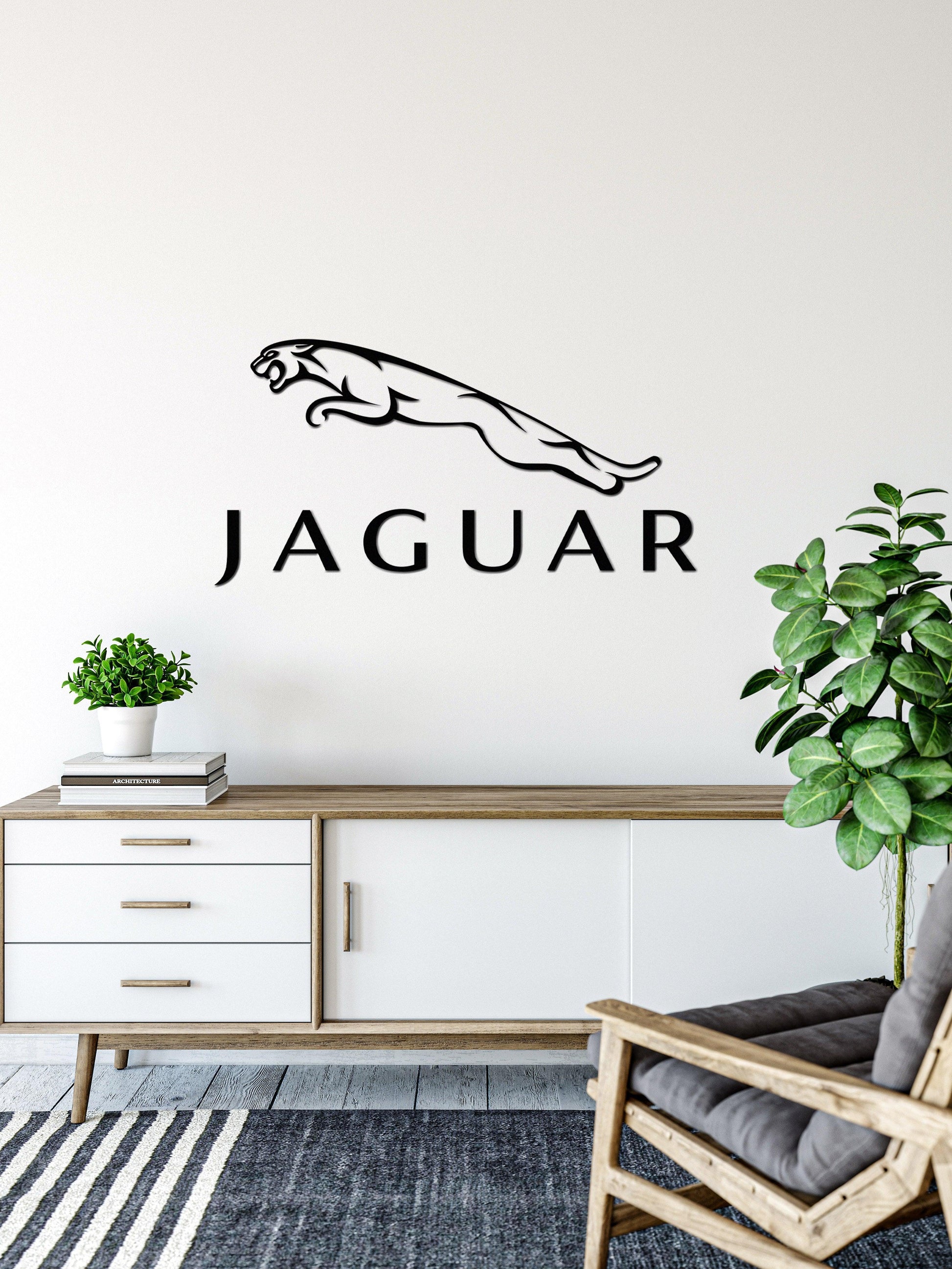 Jaguar Metal Car Emblem - Artifay Decor