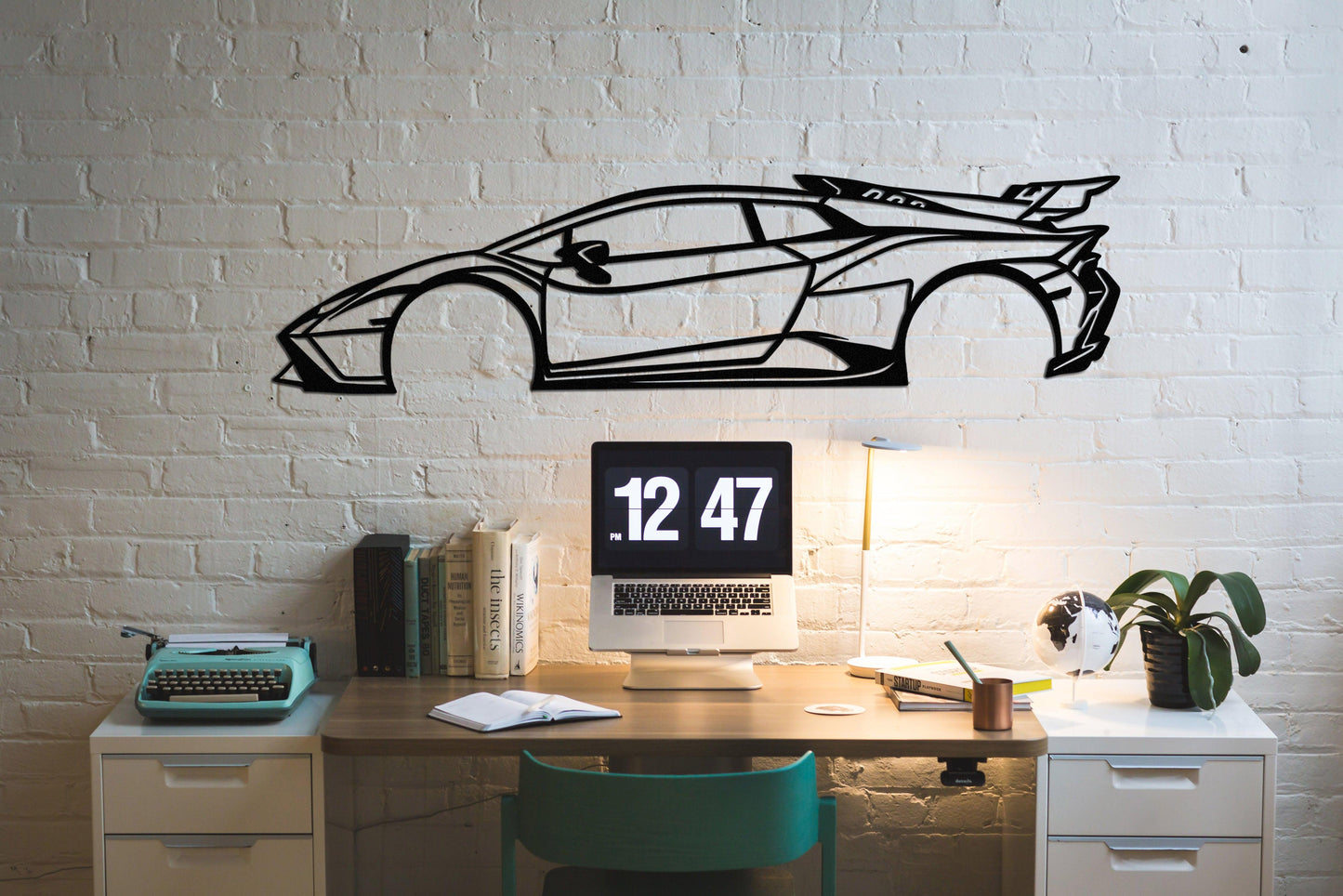 Lamborghini Huracan STO Metal Wall Art, Wall Hanging Car Art - Artifay Decor