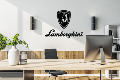 Lamborghini Metal Car Logo - Artifay Decor