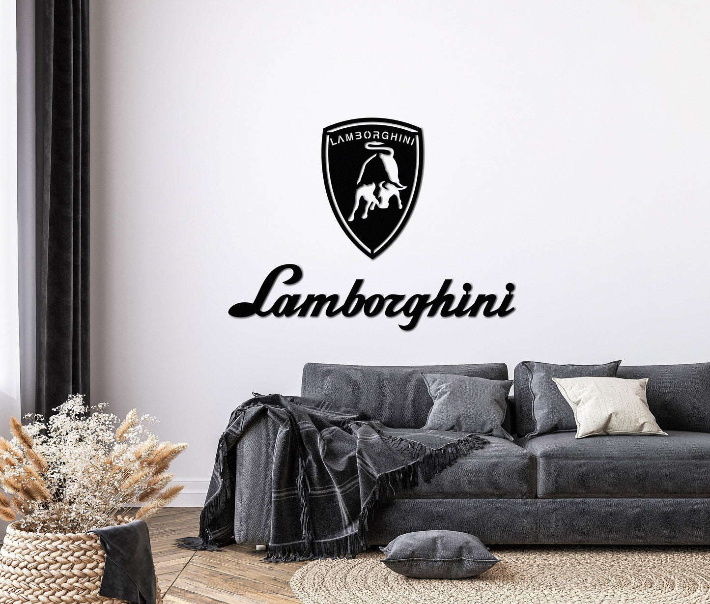 Lamborghini Metal Car Logo - Artifay Decor