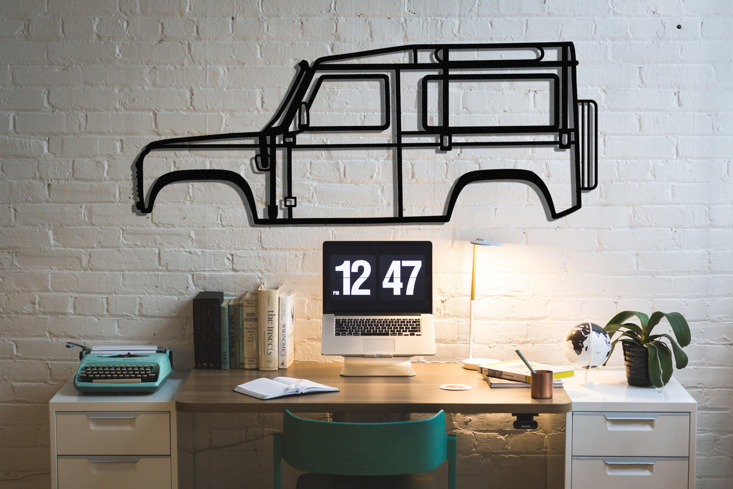 Land Rover Defender Metal Car Wall Art - Artifay Decor