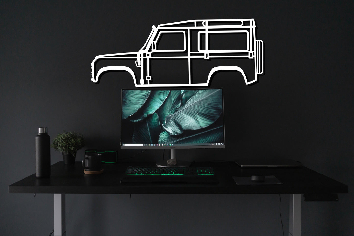 Land Rover Defender Metal Car Wall Art - Artifay Decor