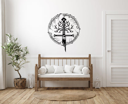 Lord Of The Rings Metal Wall Art - Artifay Decor