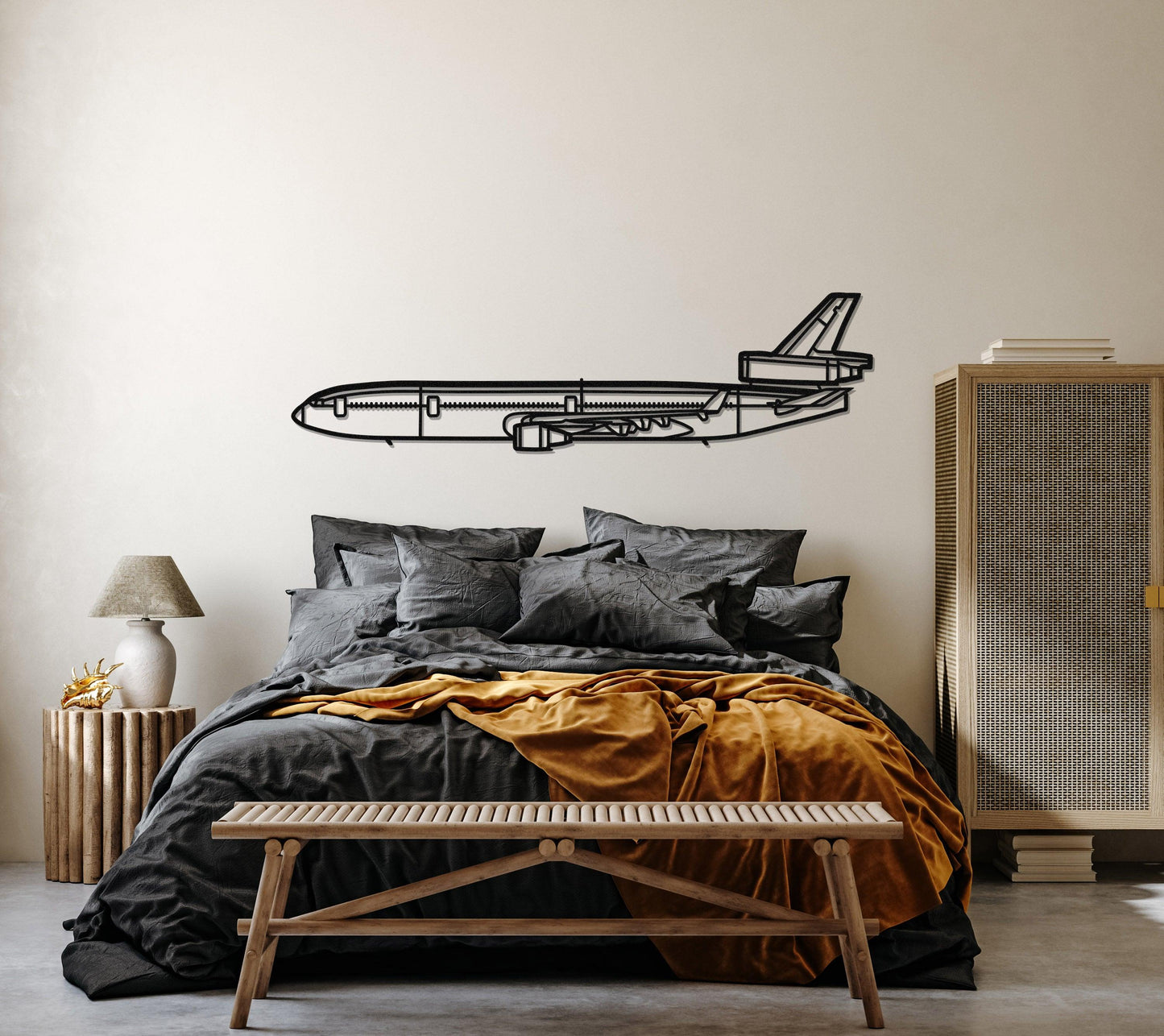 McDonnell Douglas MD-11 Aircraft Metal Wall Art - Artifay Decor