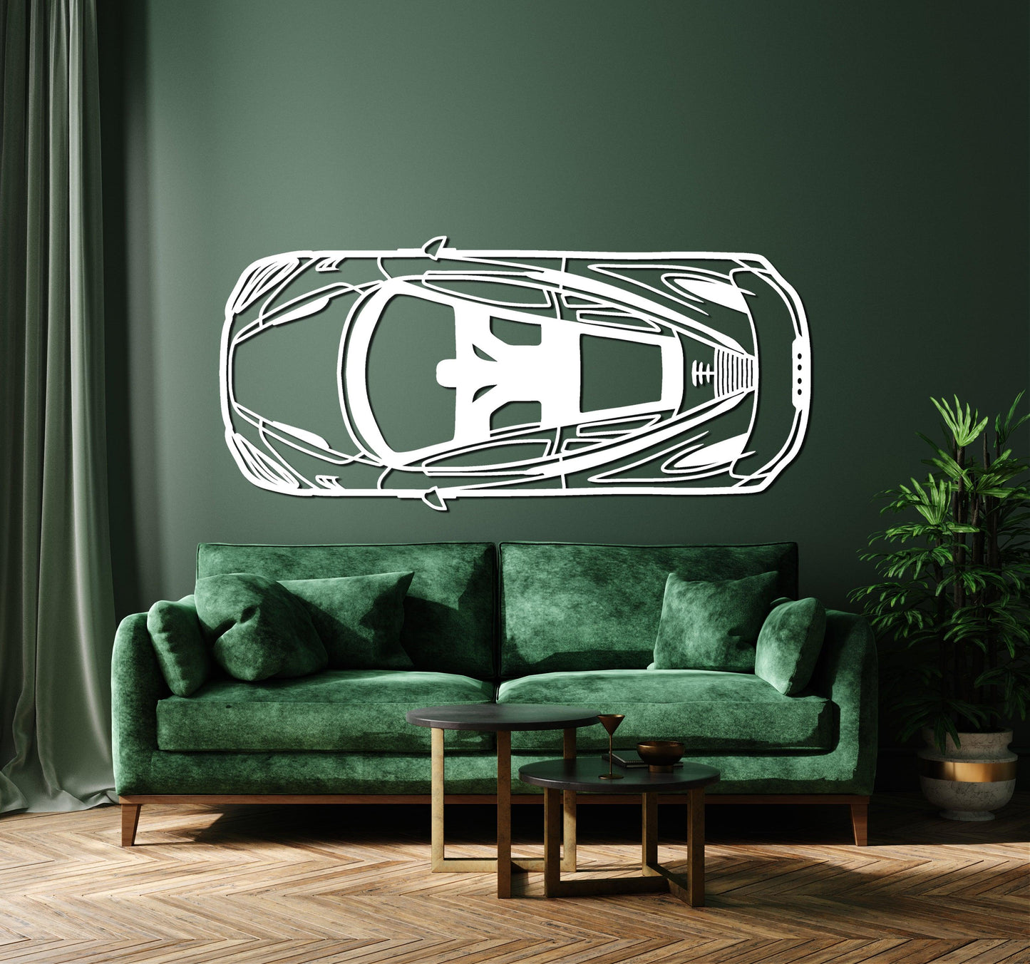 McLaren 765 LT Metal Car Wall Art - Artifay Decor