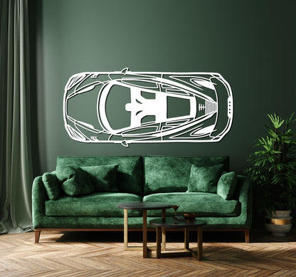 McLaren 765 LT Metal Car Wall Art - Artifay Decor