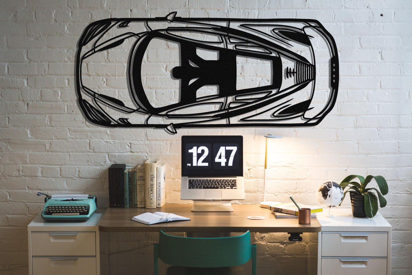 McLaren 765 LT Metal Car Wall Art - Artifay Decor