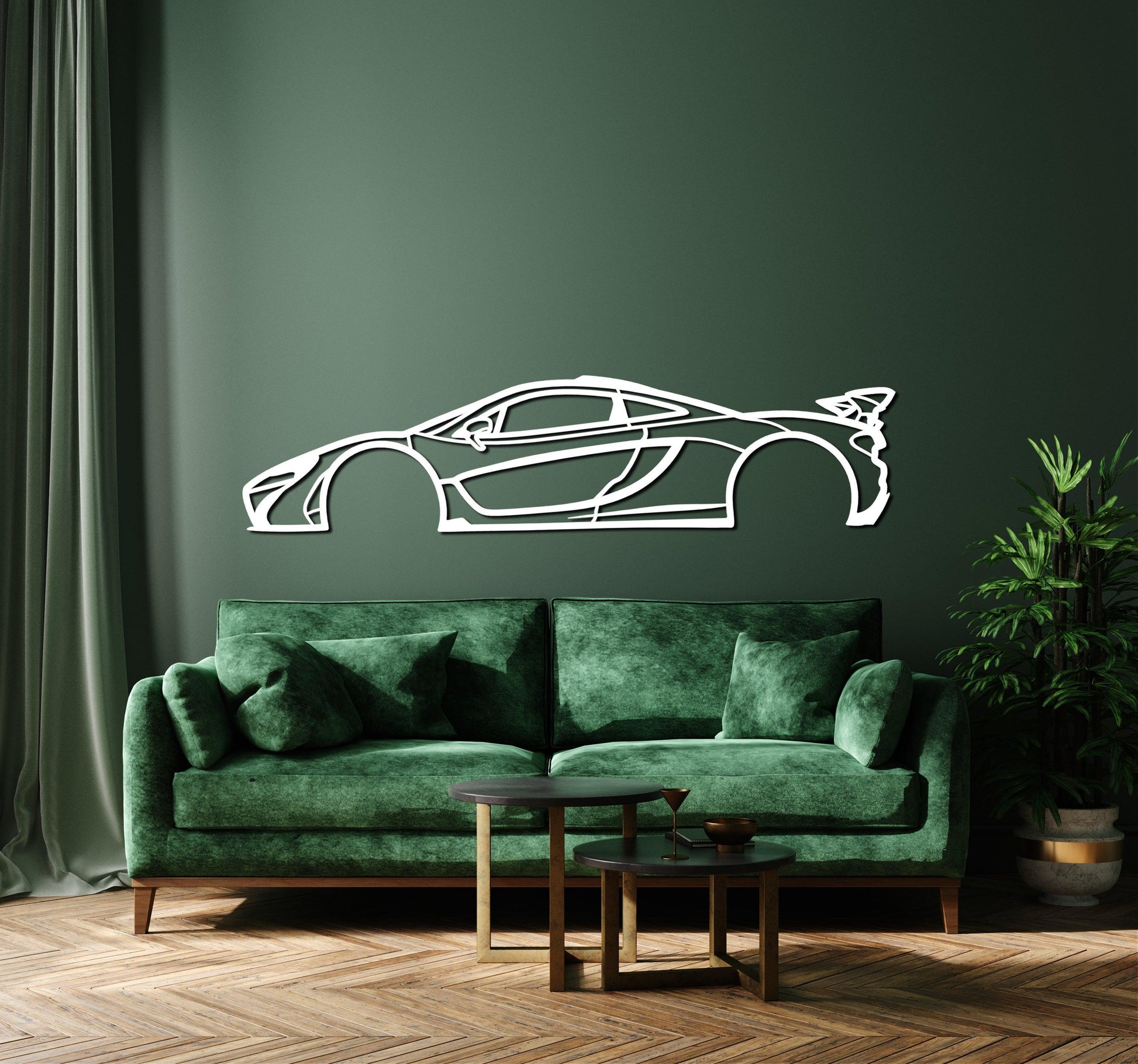 McLaren P1 Metal Car Wall Art - Artifay Decor