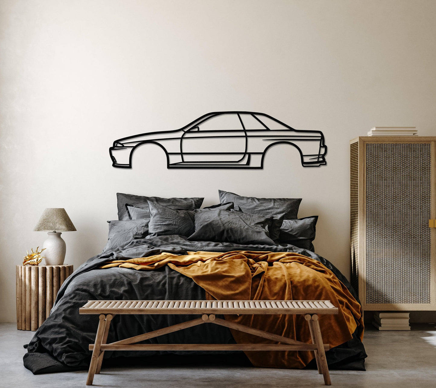 Nissan Skyline GTR R32 Metal Car Wall Art - Artifay Decor