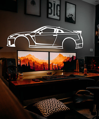 Nissan Skyline R35 Metal Car Wall Art - Artifay Decor