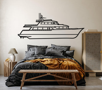 Paragon Reveals 108 Metal Yacht Silhouette Wall Art - Artifay Decor