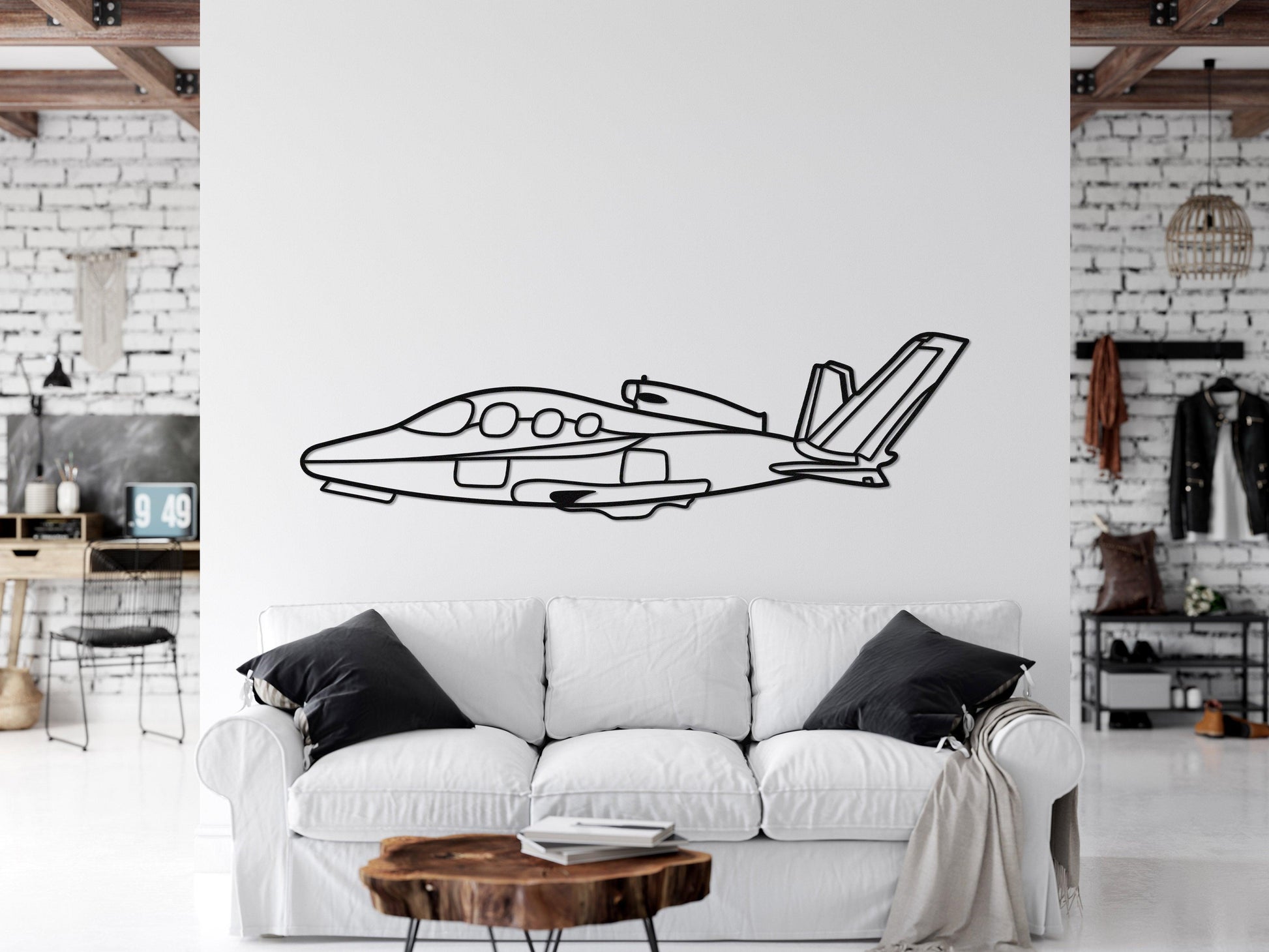 SF 50 Metal Aircraft Wall Art - Artifay Decor