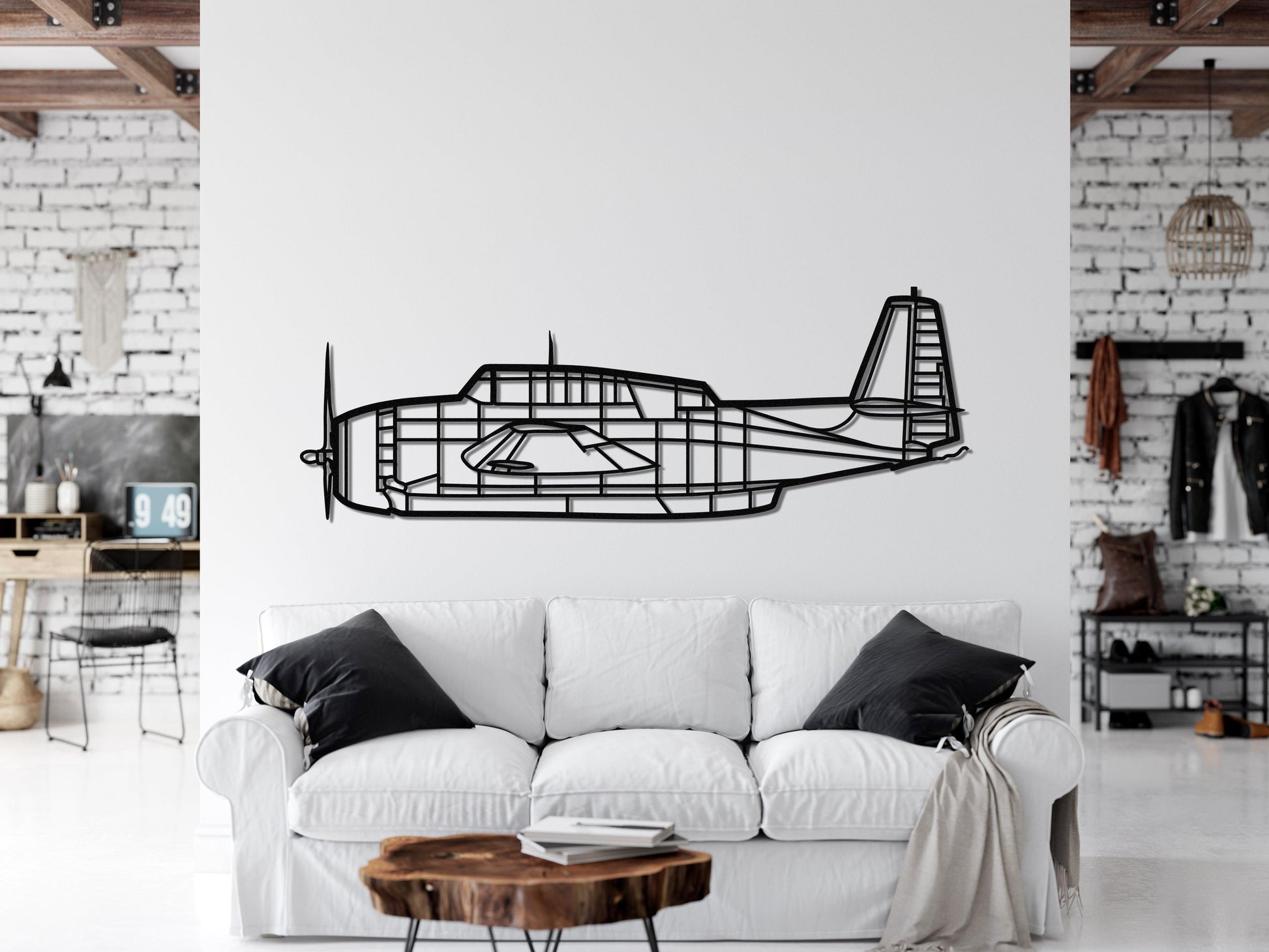 TBM 3 Avenger Metal Aircraft Wall Art - Artifay Decor