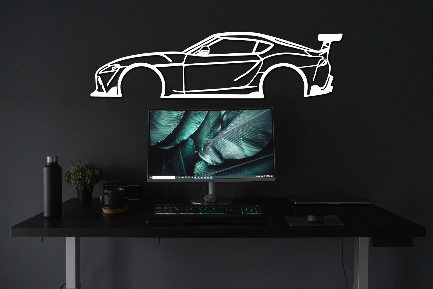 Toyota Supra Metal Car Wall Art - Artifay Decor