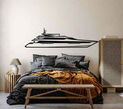 Your Boat Silhouette Custom Metal Wall Art - Artifay Decor