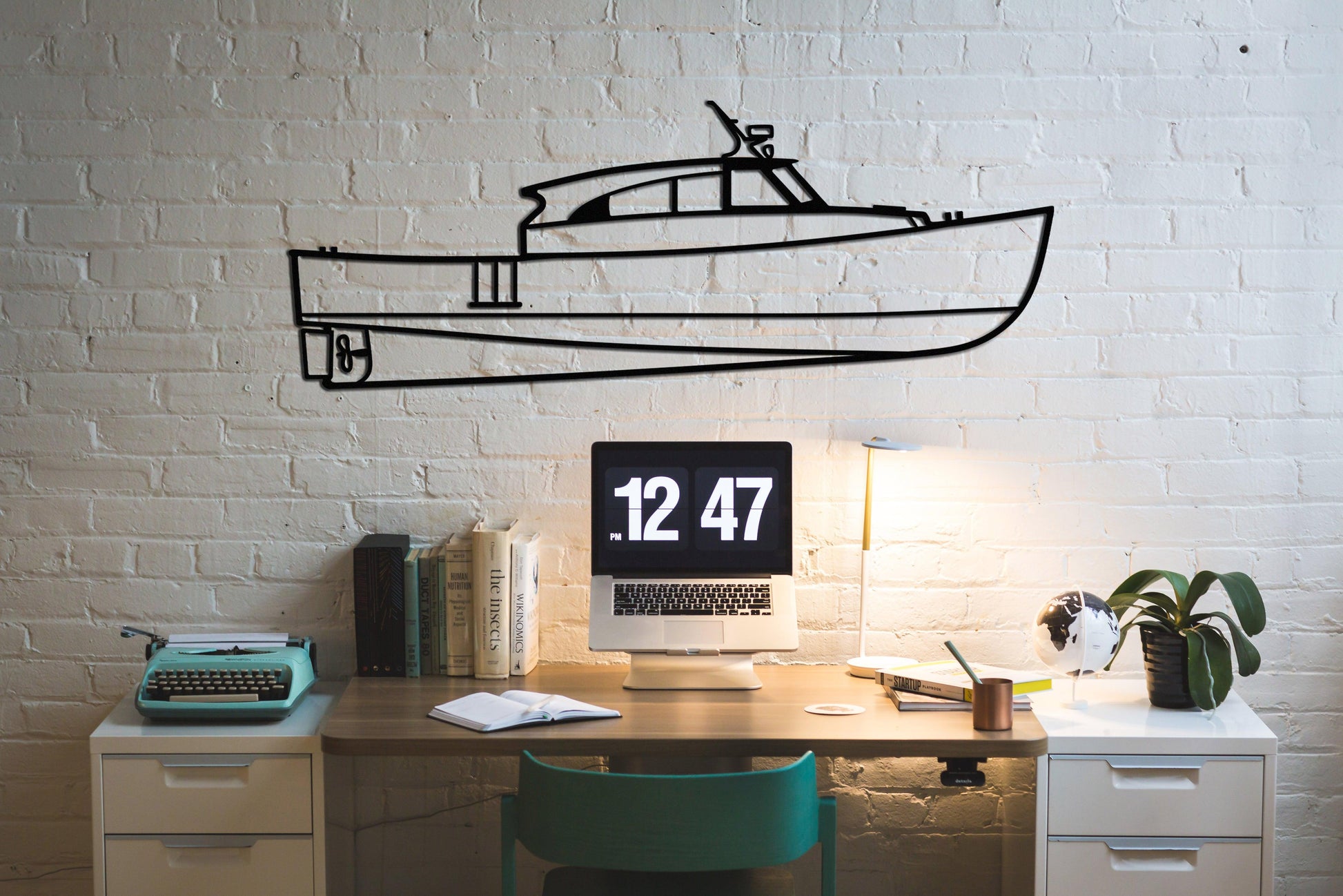 Your Boat Silhouette Custom Metal Wall Art - Artifay Decor